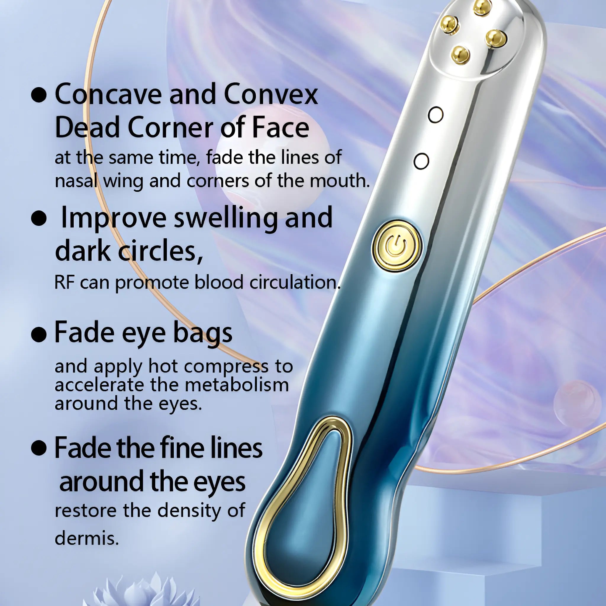 Anti-Wrinkle RF Eye Beauty Device, Helps Thin Facial Fine Lines