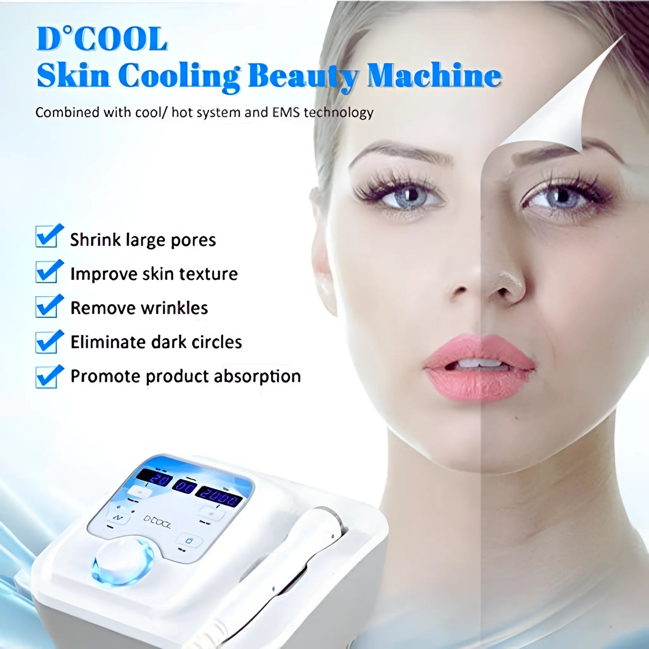 Portable Cool & Hot EMS For Skin Tightening