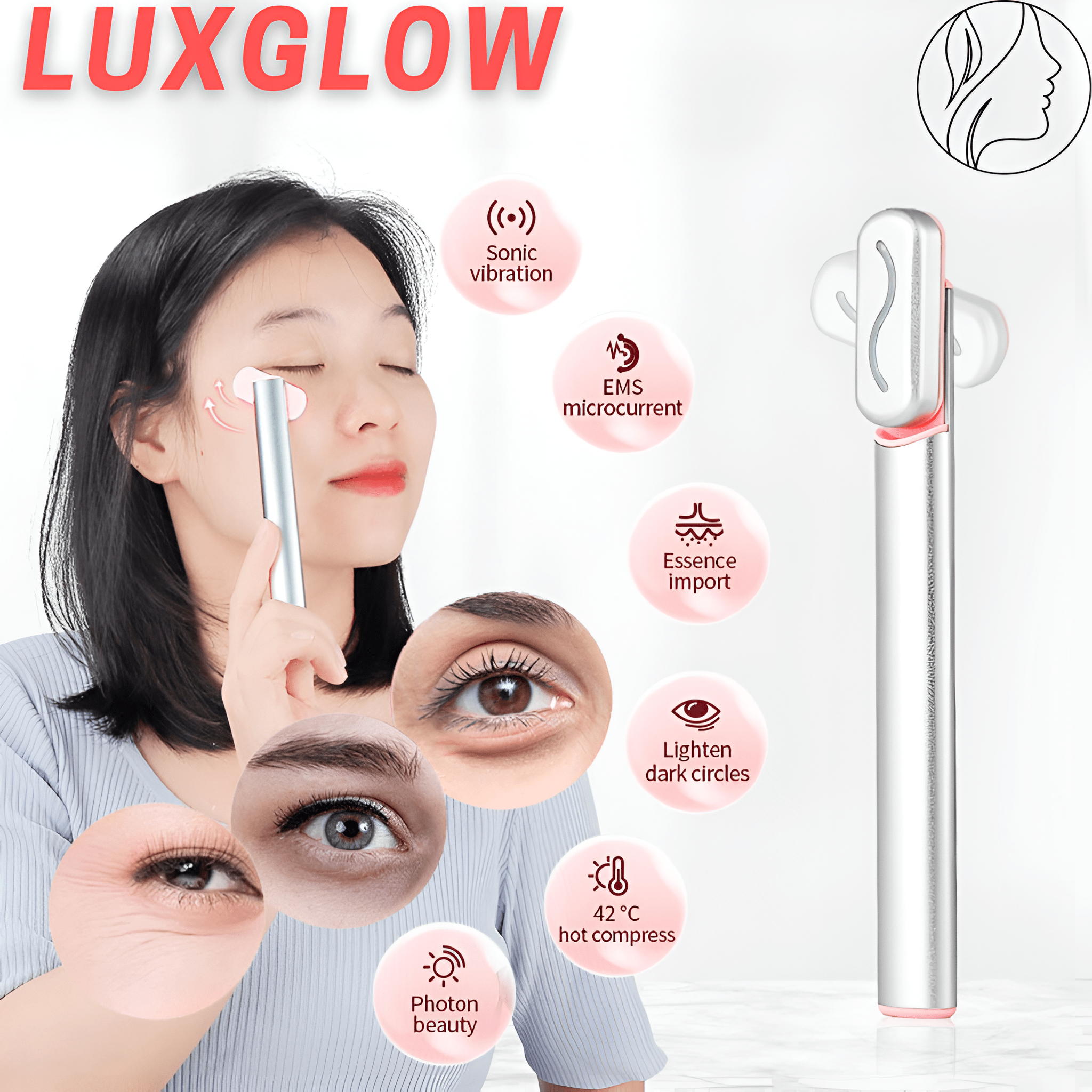 Radiant Skincare Red LED Wand For Glowing Radiant Skin