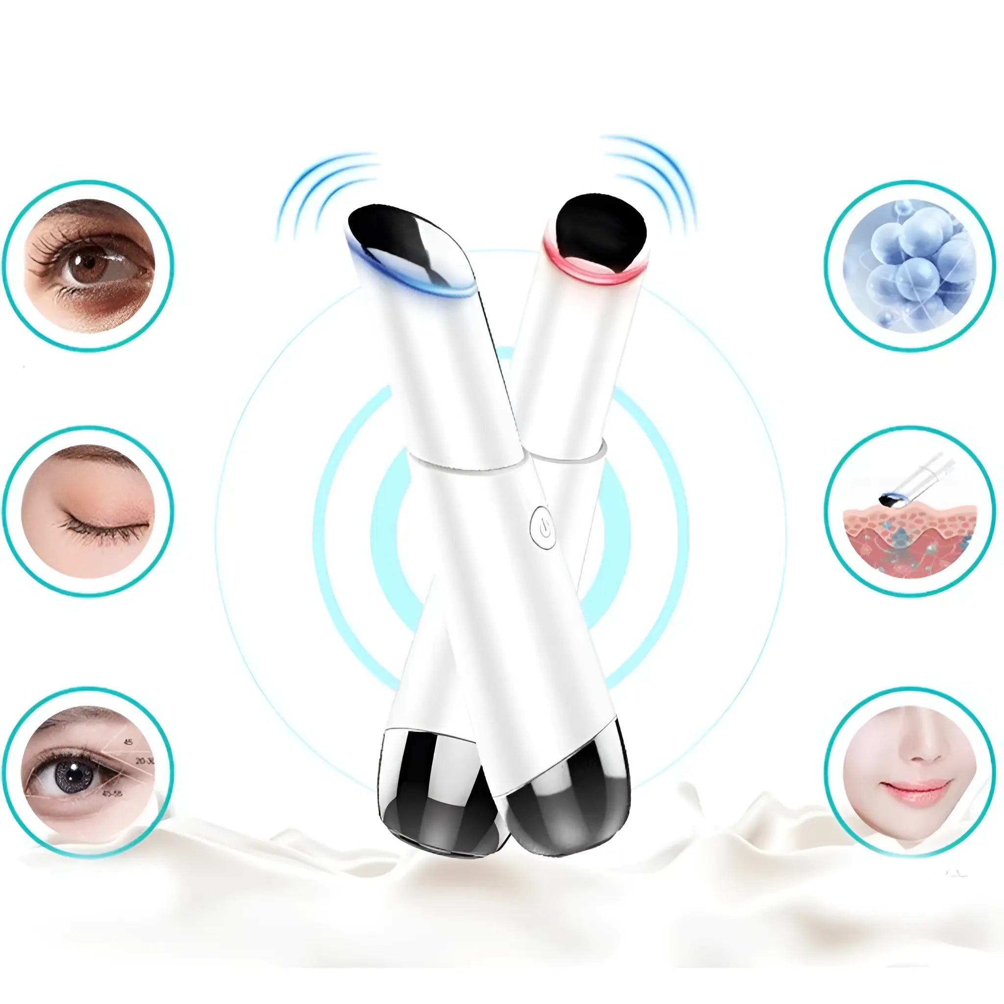 Eyelid Massager Pen with Sonic Vibration for Crows Feet and Eye Bags