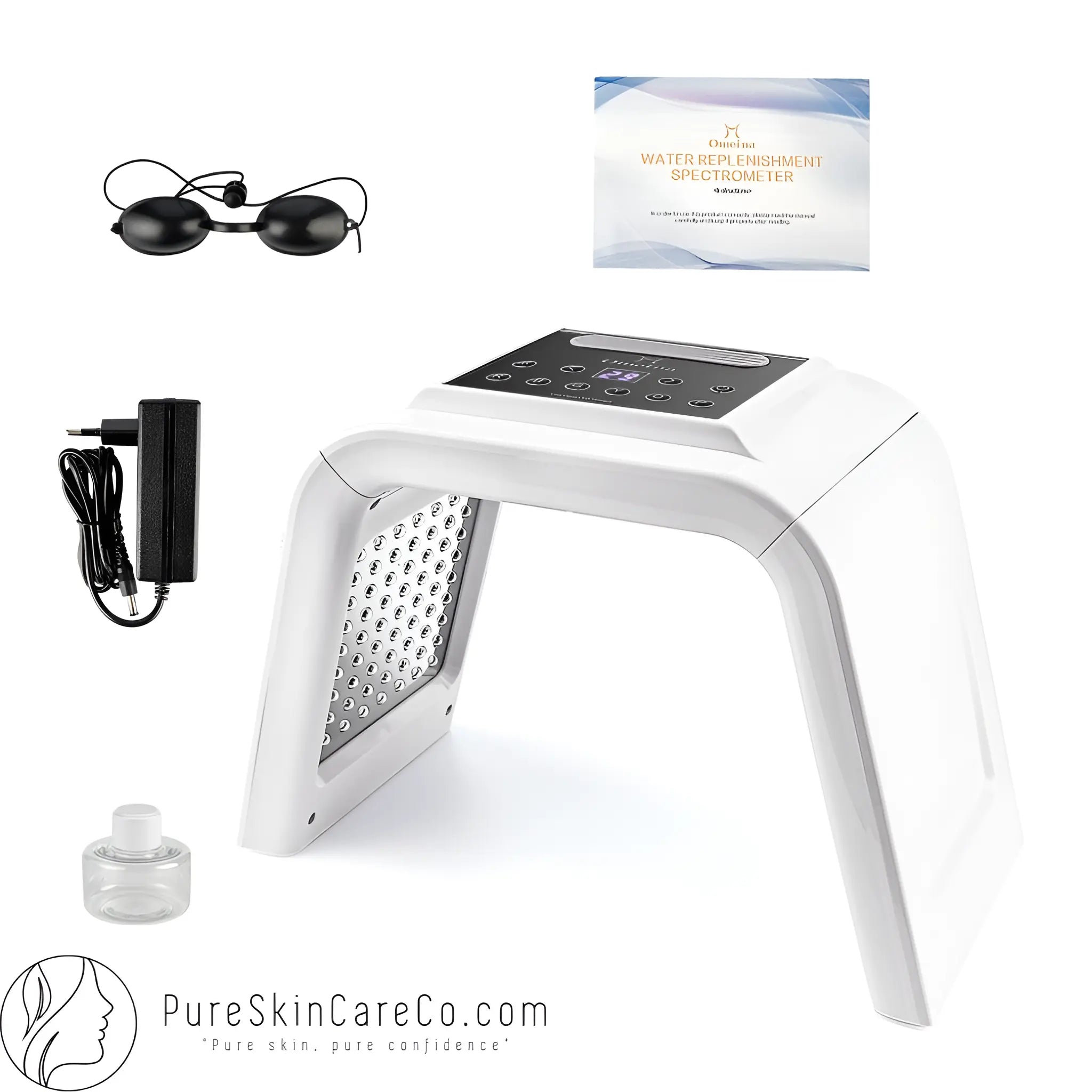 LED Therapy for Ageless Beauty 7-Spectrum Face Therapy Machine with Steamer