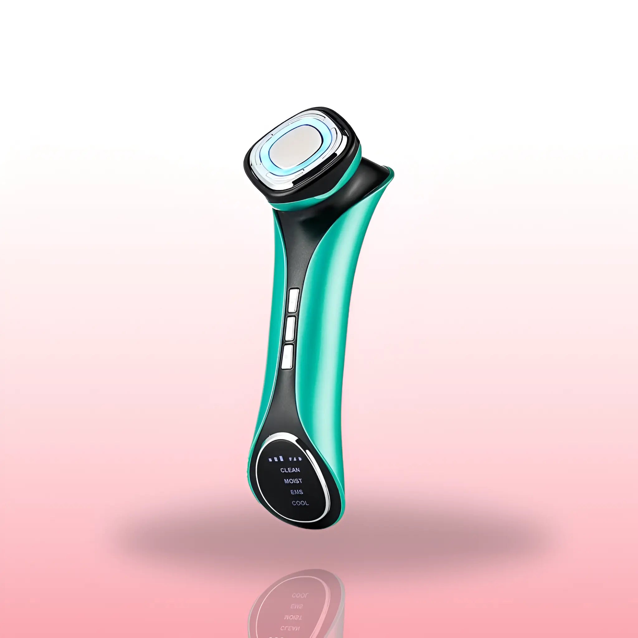 Vibrating Facial Massager With Red Light Therapy