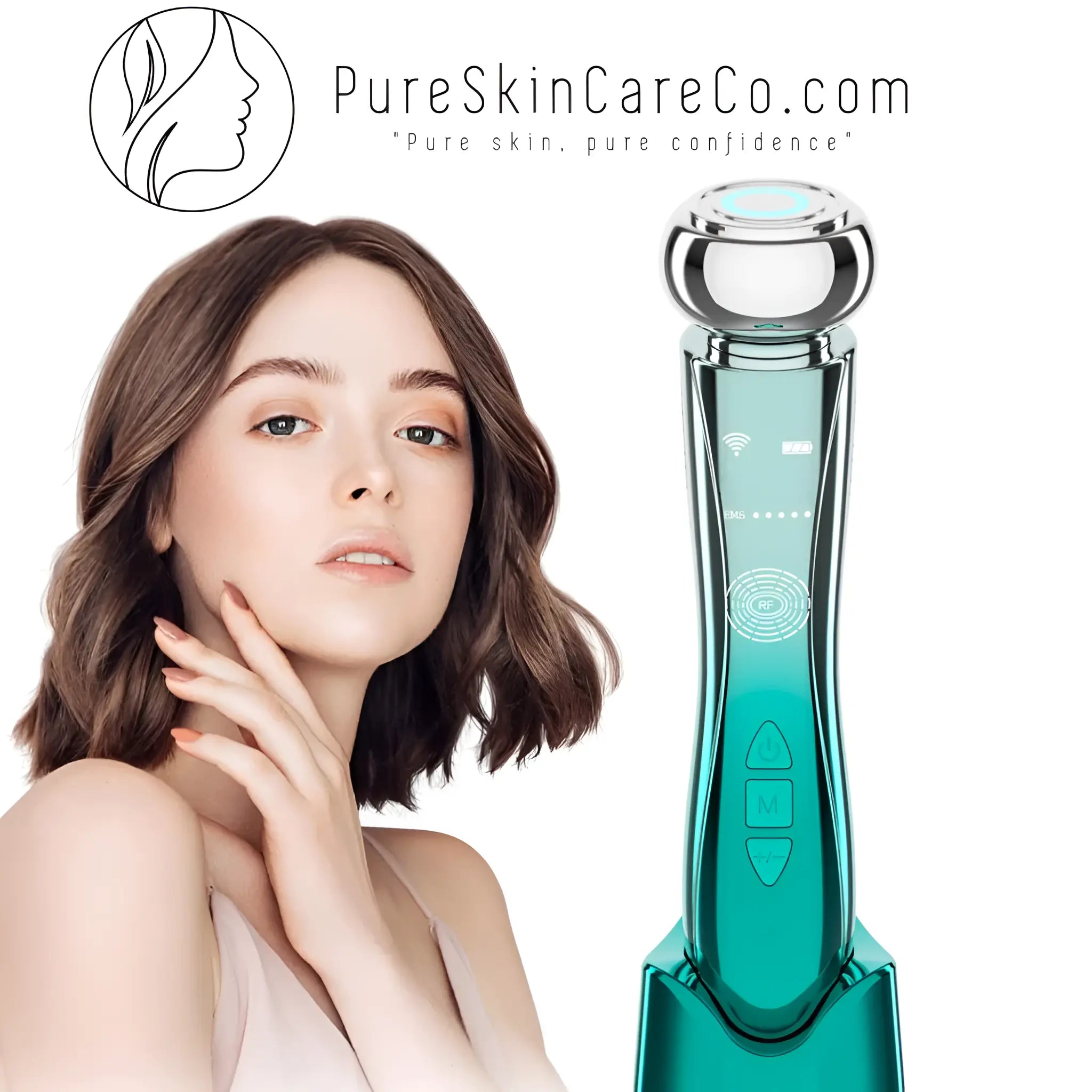 Facial Massager - EMS RF Beauty Instrument - Face Lifting Machine - Sonic Vibration Machine