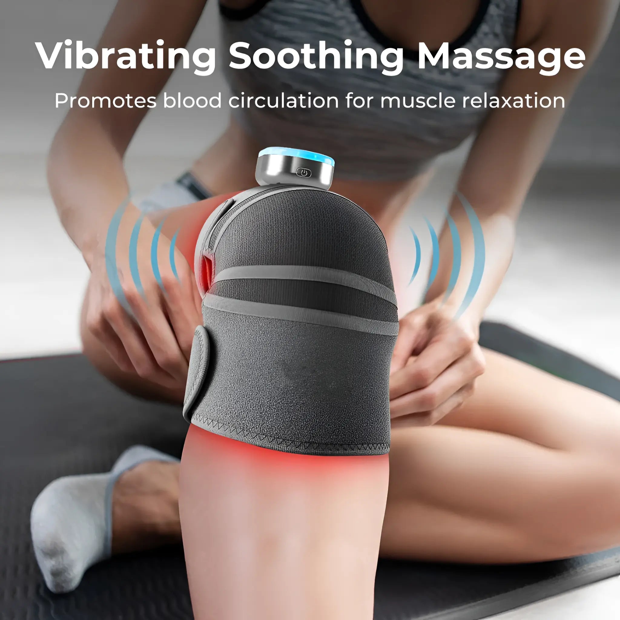 Infrared Knee Massager with Heating and Vibration for Knee Pain and Arthritis