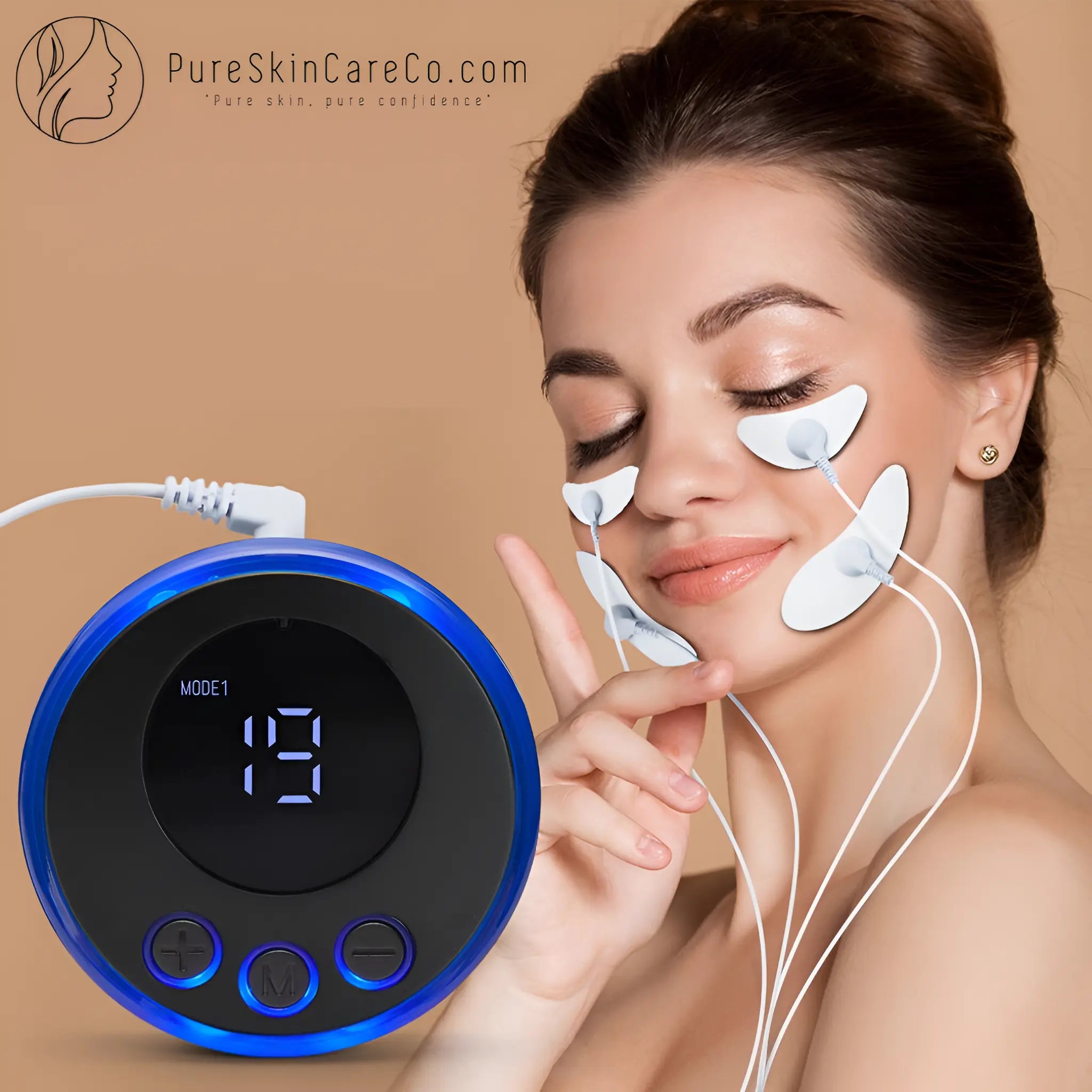Ems Facial Massager Microcurrent Muscle Stimulator