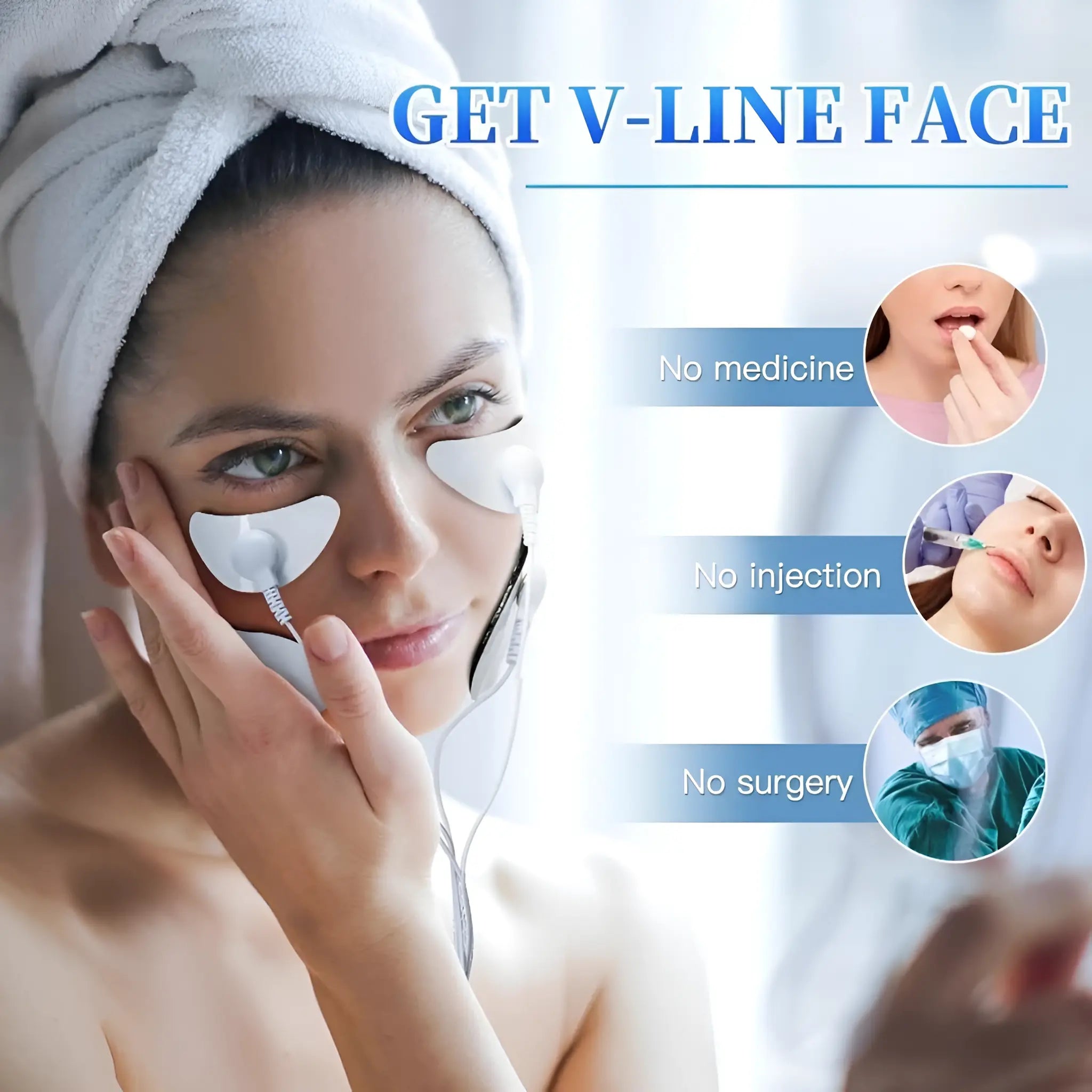 Ems Facial Massager Microcurrent Muscle Stimulator