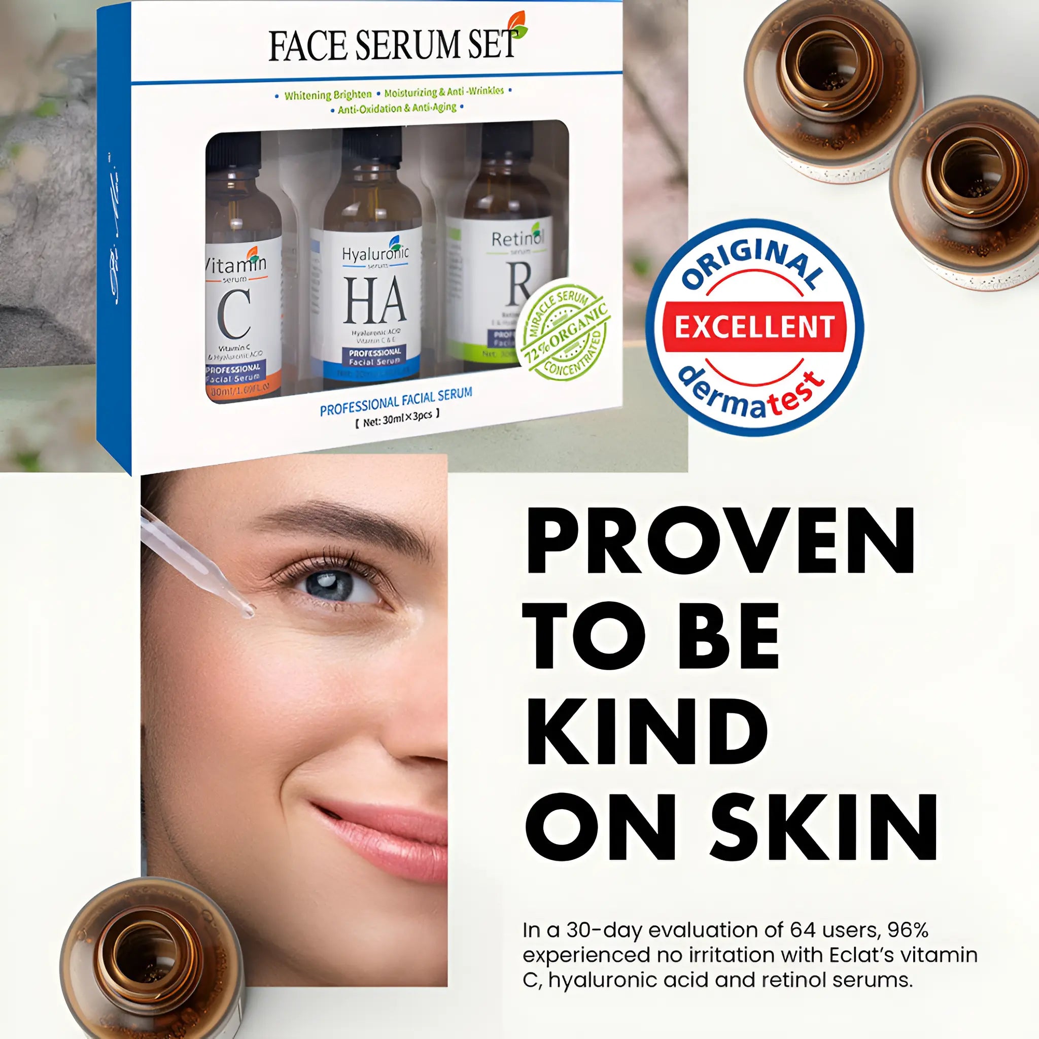 SkinCare Set for Anti Aging & Wrinkles